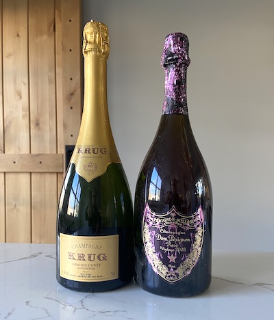 Dom Perignon is a vintage Tête de Cuvée Champagne of the Moet Chandon winery and Krug Champagne