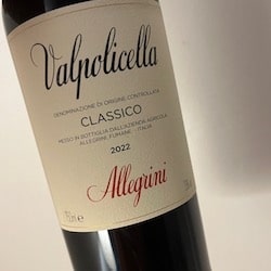 Allegrini is another producer of Valpolicella a red wine from Italy