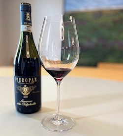 Valpolicella is an Italian red wine with a ruby color and cherry notes