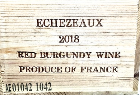 Echezeaux is a Burgundy Grand Cru vineyard you can see it written on the wine bottle label